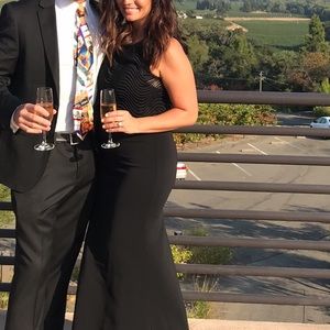 Black tie wedding dress